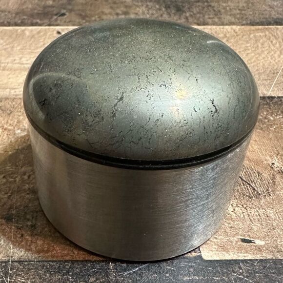 Kendra Scott Mini Dome Box - Variegated Pyrite/Antique Silver - Picture 1 of 4